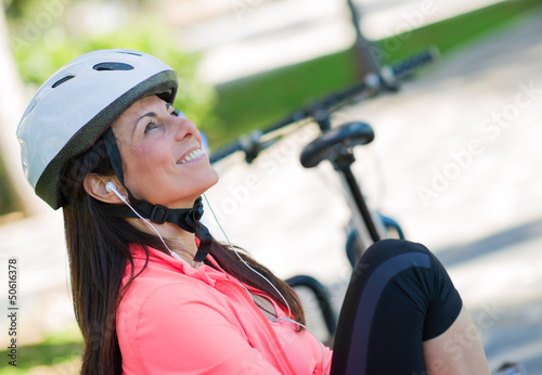 Photo: Sporty Woman Listening To Music Sporty Woman Listening To Music