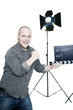 Photo: Mann am Filmset Mann am Filmset