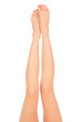 Perfect female legs, isolated on white background