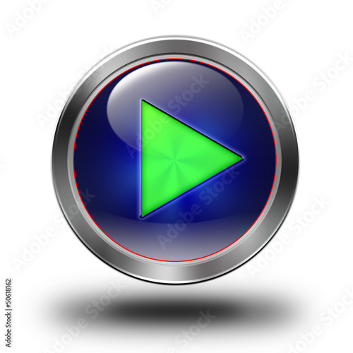 Illustration: Play glossy icon Play glossy icon