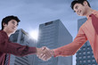 Business partnership outdoor