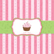 Pastel Vintage Cupcake Background