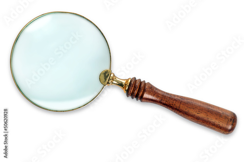 Photo: Magnifying Glass isolated with clipping path Magnifying Glass isolated with clipping path