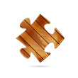 wooden puzzle piece