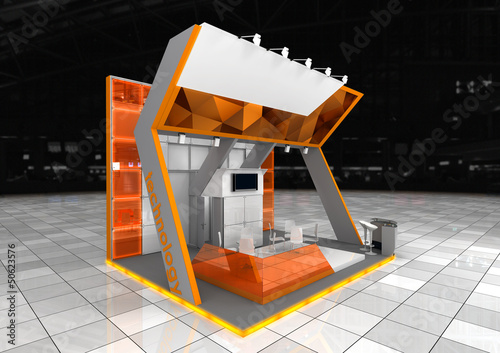 Illustration: exhibition booth exhibition booth