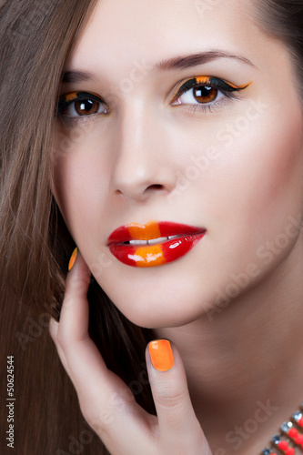 Photo: glamour portrait of a beautiful woman glamour portrait of a beautiful woman