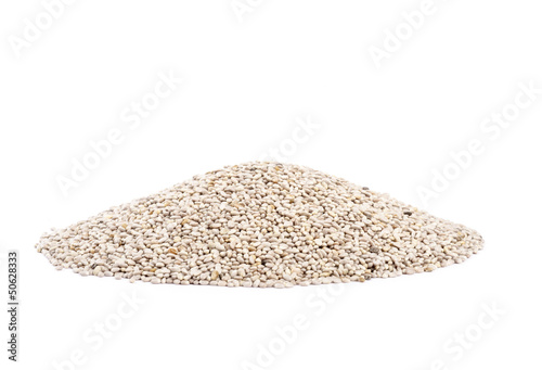 Photo: Chia Seeds Isolated on White Chia Seeds Isolated on White