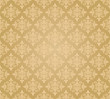 Seamless golden floral wallpaper diamond pattern