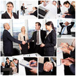 Set of various business images