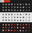 Set 30x3 popular icons on the web
