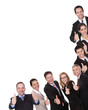 Group of executives giving a thumbs up