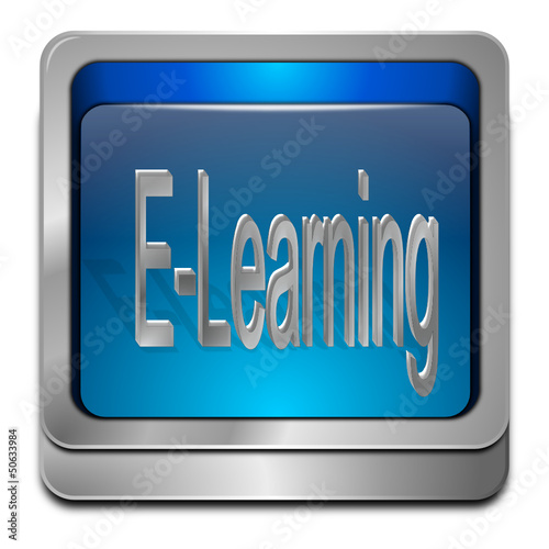 Vector: E-Learning Button E-Learning Button