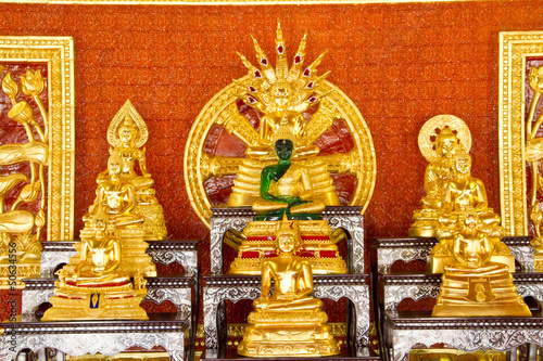 Photo: Gold buddha in thai temple Gold buddha in thai temple