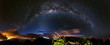 Voie lactée depuis les hauteurs de la Réunion