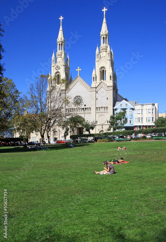 Photo: Sts. Peter and Paul Church in San Frascisco - USA Sts. Peter and Paul Church in San Frascisco - USA