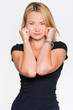 Adult woman with beautiful face