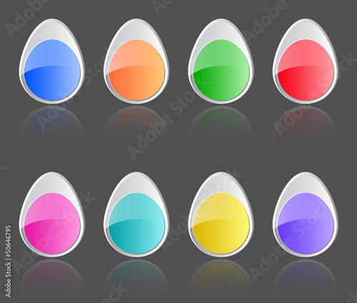 Vector: Easter buttons Easter buttons
