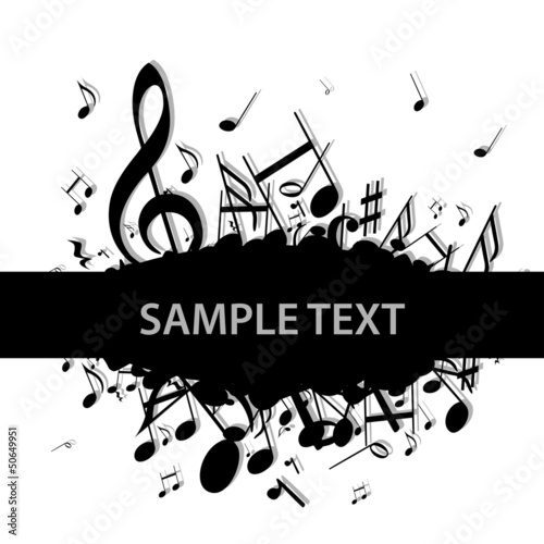 Vector: Hintergrund Musik Noten Notenschlüssel Hintergrund Musik Noten Notenschlüssel