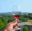 Glass of red wine