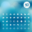 Set of weather icons
