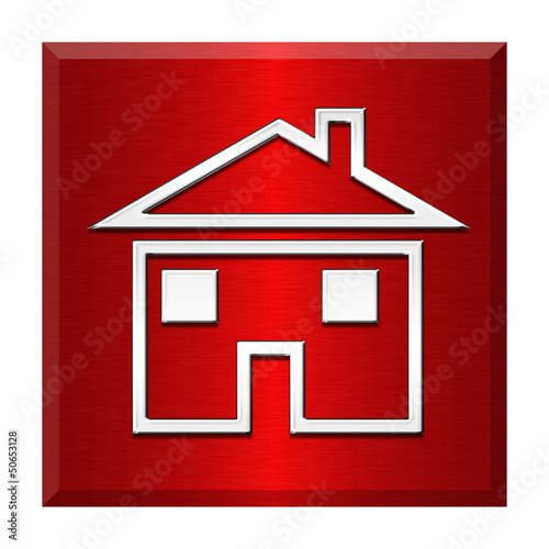 Illustration: Button Icon Edelstahl quadratisch Button Icon Edelstahl quadratisch
