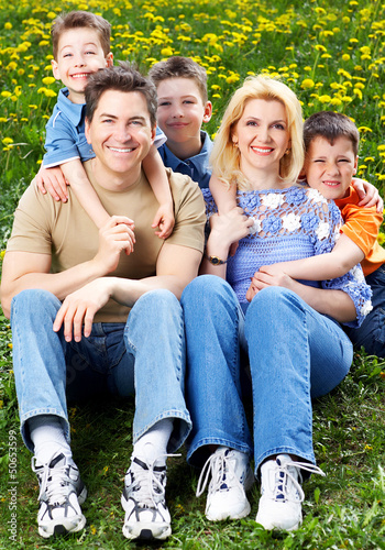 Photo: Happy family. Happy family.