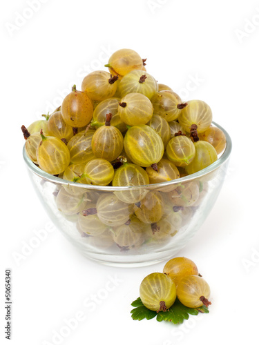 Photo: gooseberry in a glass bowl gooseberry in a glass bowl