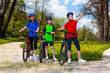 Family biking