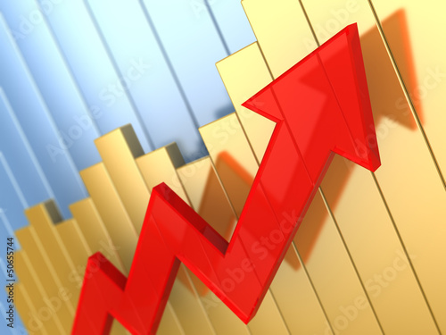 Illustration: business graph business graph