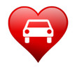 Herz mit Auto