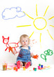 Girl painting