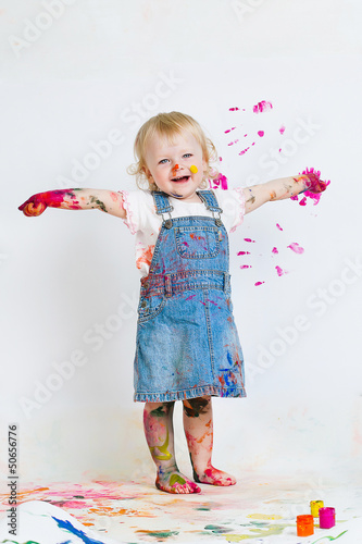 Photo: Girl painting Girl painting