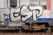 Tag sur un train