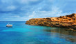 Punta de Sa Pedrera coast in Formentera, Balearic Islands, Spain
