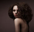 Fashion Art Portrait Of Beautiful Girl. Vogue Style Woman.