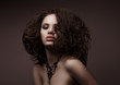Fashion Art Portrait Of Beautiful Girl. Vogue Style Woman.