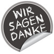 Wir sagen Danke - Kreideschrift