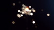 a sparkler being ignited making abstract pattern in slow motion