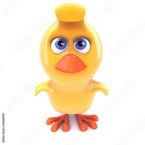 Illustration: Easter chick is looking at you Easter chick is looking at you
