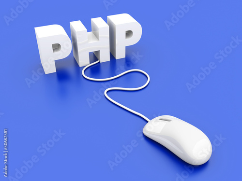 Illustration: PHP Klick. PHP Klick.