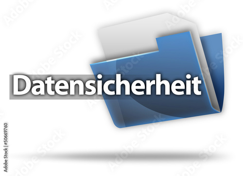Illustration: 3D-Style Mappe "Datensicherheit" 3D-Style Mappe "Datensicherheit"