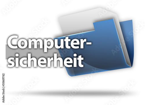 Illustration: 3D-Style Mappe "Computersicherheit" 3D-Style Mappe "Computersicherheit"
