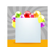 Happy Birthday Day Card With Color Balloons