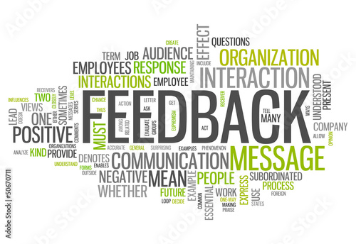 Illustration: Word Cloud "Feedback" Word Cloud "Feedback"