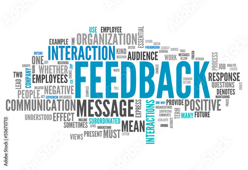 Illustration: Word Cloud "Feedback" Word Cloud "Feedback"