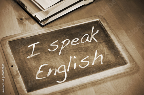 Photo: I speak english I speak english