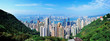 Hong Kong mountain top view