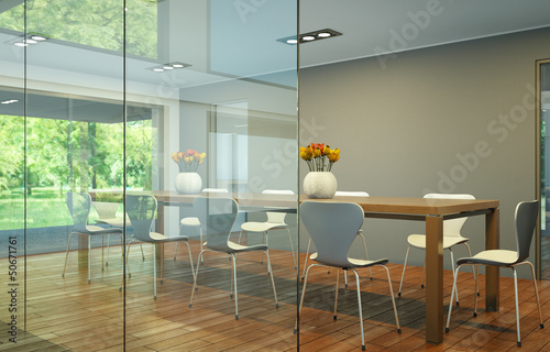 Illustration: modernes Esszimmer modernes Esszimmer