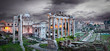 Rome Italy - Forum Romanum Panorama at night