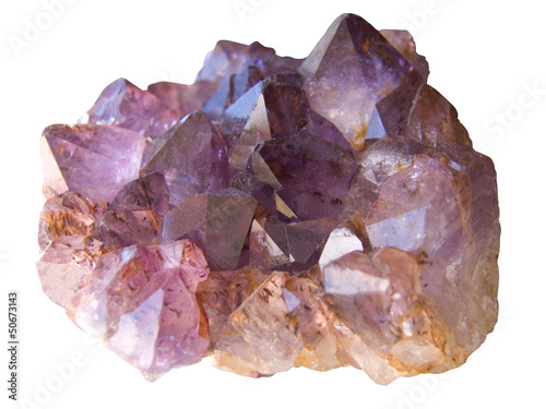 Photo: Amethyst isolated Amethyst isolated